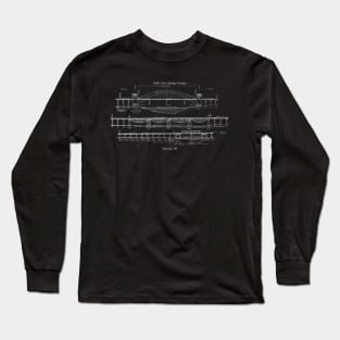 Astoria's Hell Gate Bridge Design by OAK Long Sleeve T-Shirt